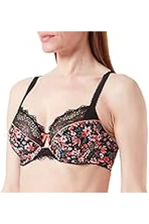 Sans Complexe Julia BH, svart blommigtryck, 105C dam, Svart blommigtryck, 90C