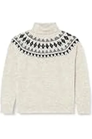 Kaffe Dam pullover rulle hals långa ärmar vanlig passform ull blandad stickad dam, , S