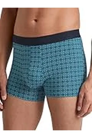 Calida Grafic Boxershorts för män, tillverkade av 100% supima-bomull, med elastiskt midjeband, , 46-48