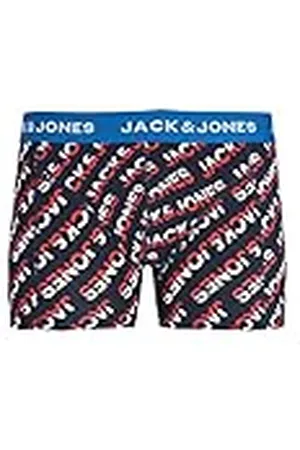 JACK & JONES Herr JACLOGO Trunk SN boxershorts, Navy Blazer/detalj: med pompain red, S, , S