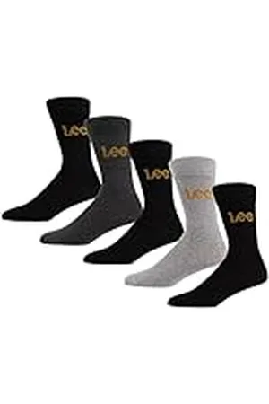 Lee Unisex svart/grå/marinblå | Män och kvinnor Low Calf Designer Dress Casual Wear Smart Crew Socks, , 37-39 EU