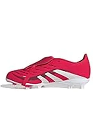 adidas Unisex – Barn PREDATOR LEAGUE FOLD-OVER TONGUE Firm Ground Football boots Kids, Lucid Red/Cloud White/Core Black, 32 EU