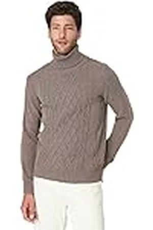 Trendyol Herr polokrage Ajouré smal tröja sweatshirt, mink färg, XL, , XL