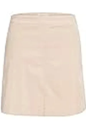 Part Two Kvinnors mini kjol högskurna fickor corduroy tyg elastisk midja, , 36