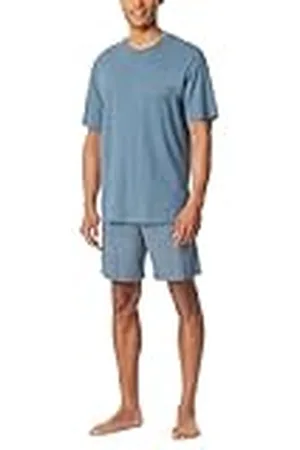 Schiesser Herr pyjamas kort rund hals komfort nattkläder pyjamasset, , 58, , 58