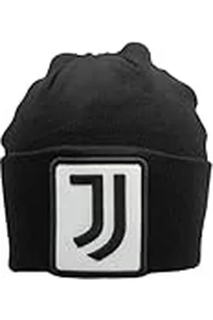Juventus Skipper Hatt Stickad Slät Broderad Läderlapp 52% VI 30% PL 18% PA 133470, , one size