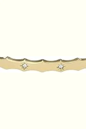 Fossil Armband För Kvinnor Sadie, Längd: 175mm, Bredd: 4.1mm Guld Rostfritt Stål Armband, JF04379710
