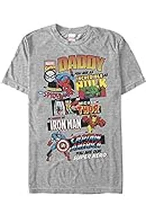 Marvel Unisex Avengers Classic Ultimate Dad Organic kortärmad T-shirt, , XXL