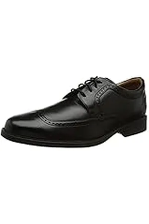Clarks Whiddon Wing Oxford för män, Svart läder - 40 EU