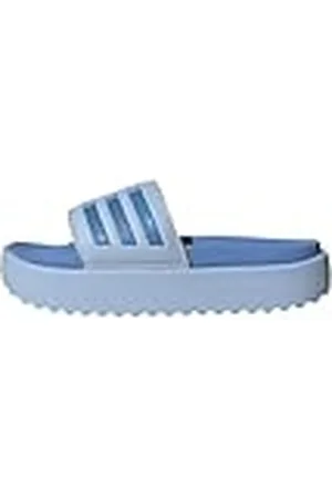 adidas Kvinnor Adilette Platform Slides, Blue Dawn/Blue Fusion/Blue Fusion, 44.5 EU