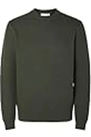 SELECTED Herr Slhdane Ls Knit Structure Crew Neck Noos stickad tröja, , L