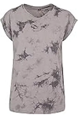 Build Your Brand Damer Batik Dye Extended Shoulder Tee T-shirt för damer