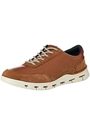 Clarks Herr Nature X One sneakers, Dark Tan Lea, 7,5 UK, , 41.5 EU