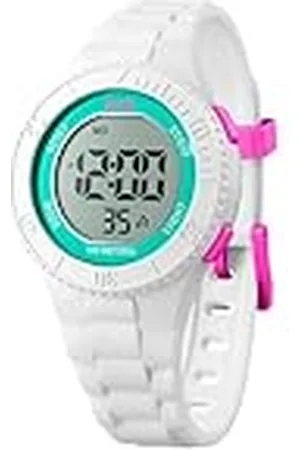 Ice-Watch ICE digit White turquoise - Vit flickklocka med plastband - 021270 (Small)