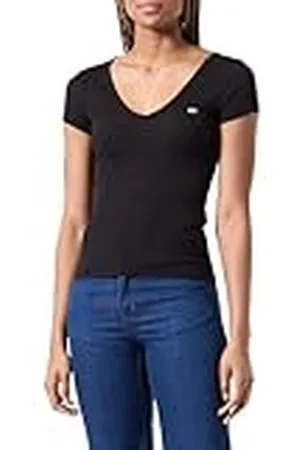 Tommy Hilfiger Dam TJW Slim Essential Rib V SS DW0DW17385BDS001 andra toppar, , XXS, , XXS