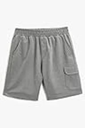 Koton Herr överdimensionerad cargo, elastisk midja, ficka, detaljerade shorts, , M