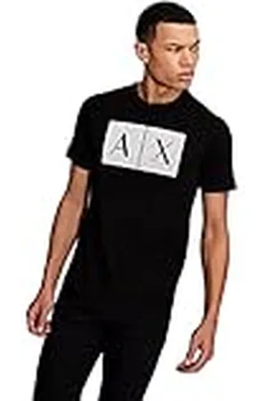 Armani Exchange T-shirt med rund hals för män, , L