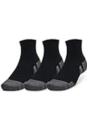 Under Armour UA Performance bomull 3p Qtr, Svart/Svart/Svart/Pitch Grå, X-Large