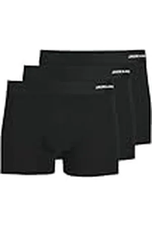 JACK & JONES Boxershorts för män, 3-pack, bambuviskos, svart, M