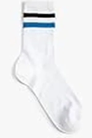 Koton Randig socksockel för män, vit (000), , one size