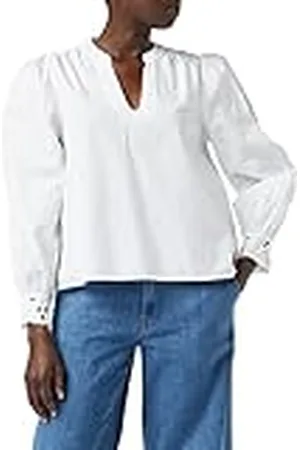 Peppercorn Julianna spetsblus för kvinnor, 0001 vit, XL