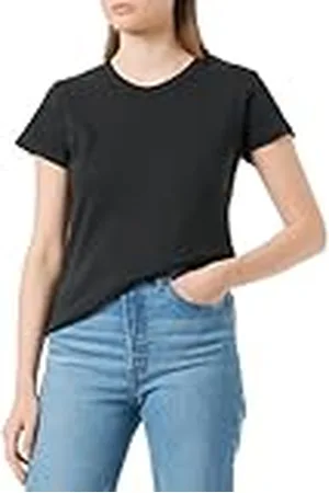 Part Two Dam T-shirt Crew Neck kortärmad vanlig passform bomull tröja T-shirt, , S