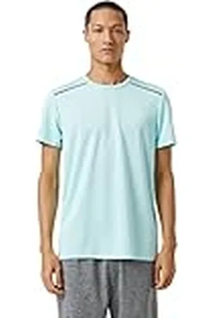Koton Män Sport T-shirt randig tryckt rund hals, , S