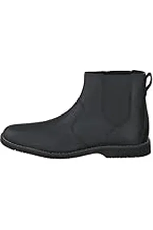 Timberland Herren Davis Square Fabric and Leather Oxford Basic Sneaker, Black Nubuck, 41.5 EU