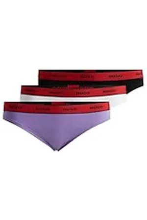 HUGO BOSS Triplet Thong Stripe, stringtrosa för kvinnor, öppen miscellaneous963, , 3XL