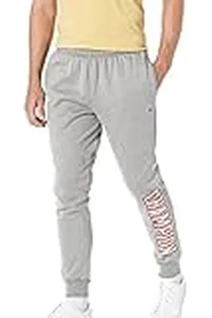 Champion Herr Powerblend fleece joggare blocklogo träningsbyxor, Oxford grå – 586 mra, medium, , M