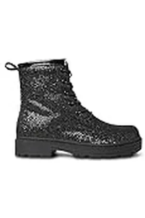 Joe Browns Kvinnors glitter snörning tjocka motorcykelstövlar fotled, , 3 UK, , 3 UK Wide