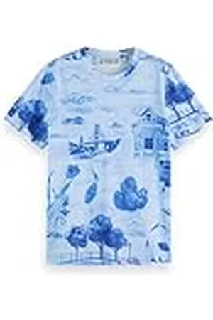 Scotch&Soda Printed Regular Fit T-shirt för kvinnor, , XS