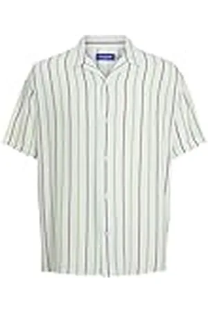 JACK & JONES Kortärmad skjorta för män randig, , L