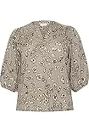 Kaffe Plus Size damblus V-Notch Neck Half Sleeves Regular Fit Dam, , 46/Stor