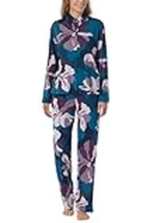 Schiesser Dampyjamas-set, lång med knappslå modal bomull, mix-modern nattkläder, pyjamas-set, , 44