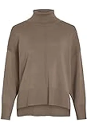 VILA VIOSTRIA Roll NECK L/S stickad topp NOOS, , M