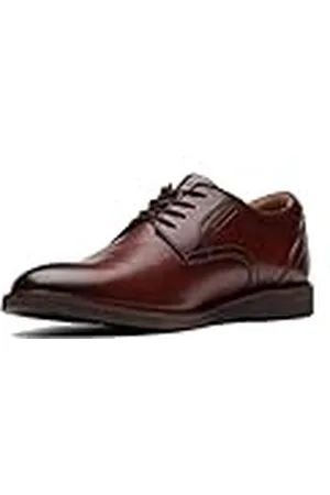 Clarks Malwood Lace Oxford, Brunt läder, 45 EU