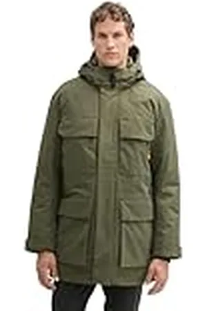 TOM TAILOR Herr 1042268 Parka, 23802-Urban olivgrön, M, , M