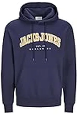JACK & JONES JACK&JONES PLUS Jjecaleb Varsity Sweat Hood Noos Pls huvtröja, , 4XL