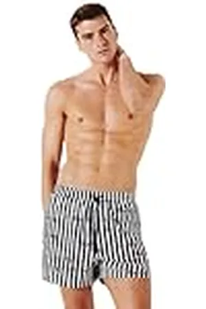Karl Lagerfeld Stripe AOP kortshorts, randig AOP svart, XL, , XL
