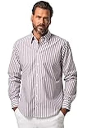 JP 1880 Herr, stora storlekar, affärsskjorta, CBD, MF, ränder, 1/1, , 5XL