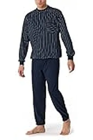 Schiesser Herren Schlafanzug lang mit Bündchen - Nightwear Set