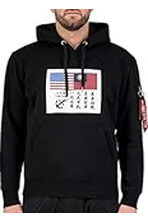 Alpha Industries Herr USN Blod Chit Hoody Huva, , XL