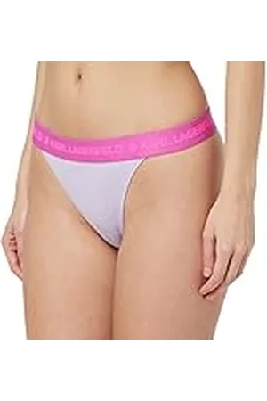 Karl Lagerfeld Dam Logo Ribbed Brazilian, , XL