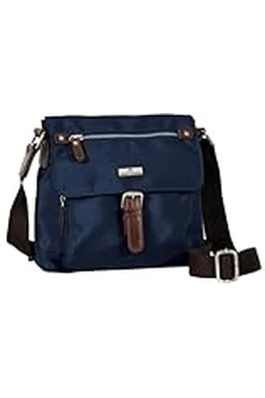 TOM TAILOR Rina axelväska för kvinnor (1-pack), Mörkblå konjak, 22,5x9x19, Minimal