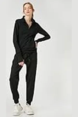 Koton Dam sport sweatshirt halv dragkedja hög hals, , S