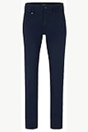HUGO BOSS Herr Schino-SLIm-O smala byxor twill-byxor av tryckt stretchbomull, , 33W / 36L