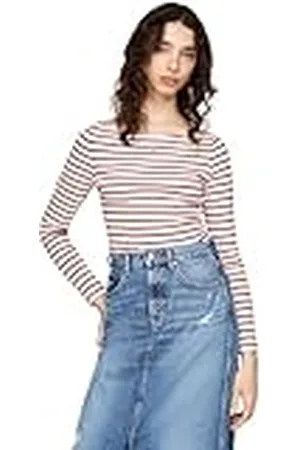 Tommy Hilfiger Dam TJW breton rand LS DW0DW19817 linne, , M, , M