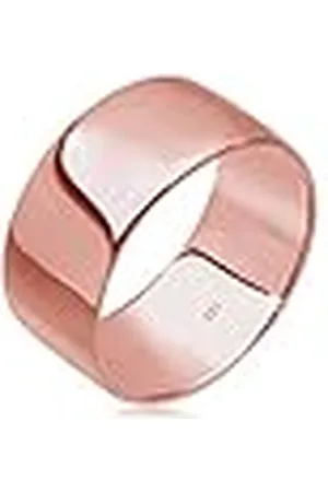 Elli Ring dam stacking basic bred i 925 sterlingsilver, 52 EU, fasettad slipning, Utan