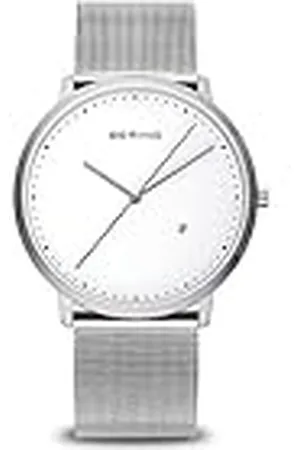 Bering Unisex Analogt Quarz Classic Collection armbandsur med Rostfritt stål Armband och Safirglas 11139-004